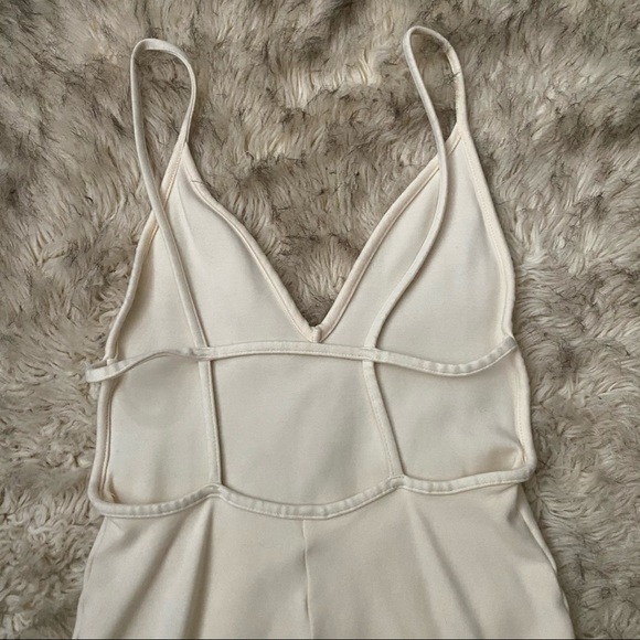 American Apparel Cream, Body-con Mini Dress - Picture 4 of 5